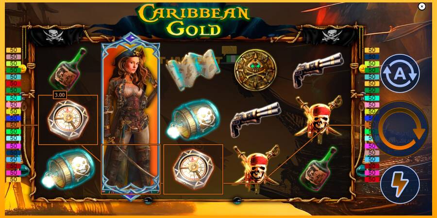 Hrací automat: Caribbean Gold. s reálnou šancou na výhru