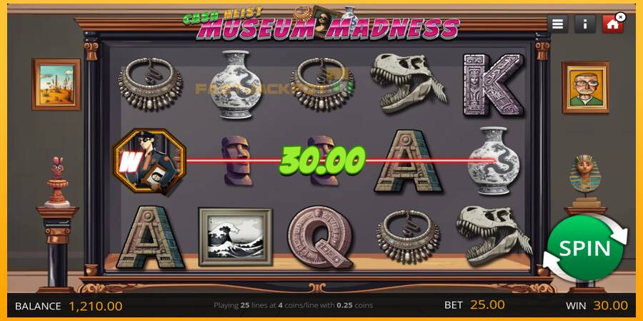 Hrací automat: Cash Heist Museum Madness s reálnou šancou na výhru