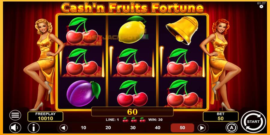 Hrací automat: Cashn Fruits Fortune s reálnou šancou na výhru