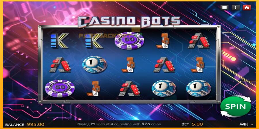 Hrací automat: Casino Bots s reálnou šancou na výhru