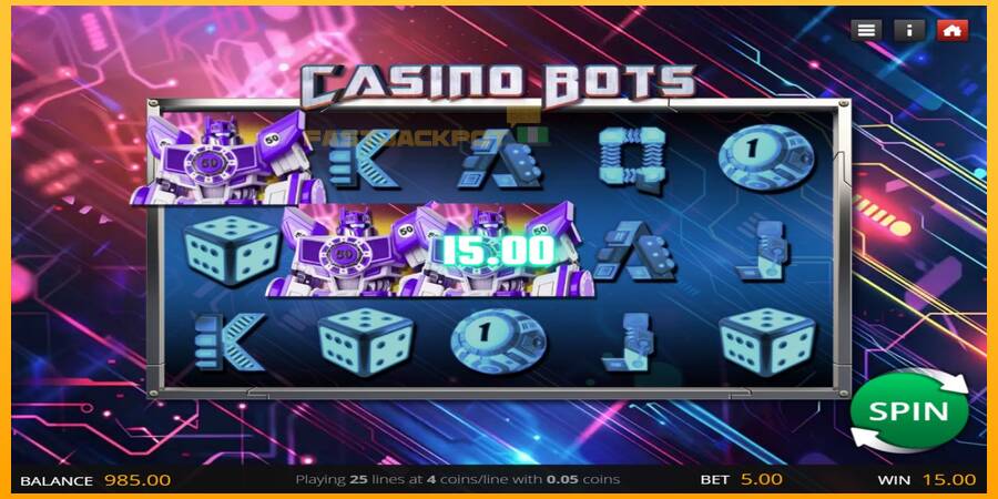 Hrací automat: Casino Bots s reálnou šancou na výhru