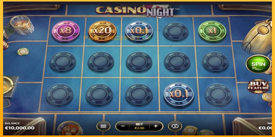 Hrací automat: Casino Night s reálnou šancou na výhru