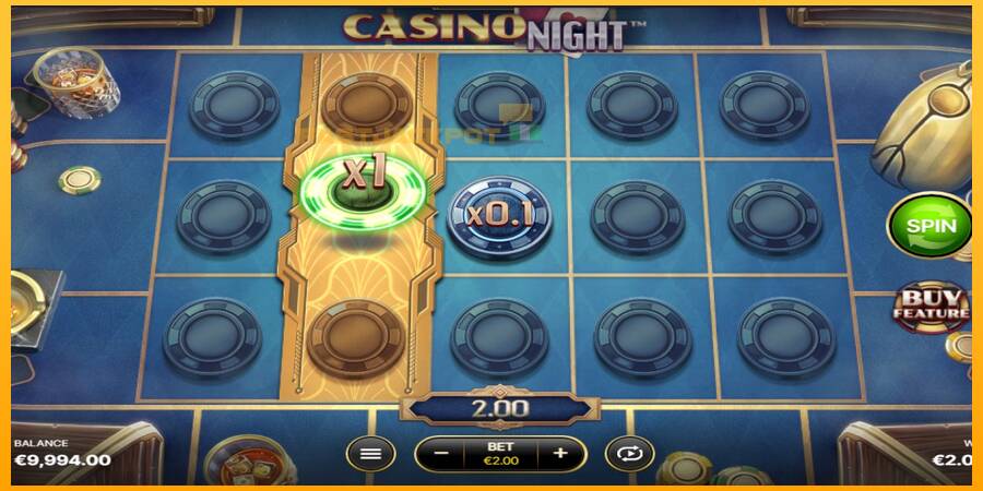 Hrací automat: Casino Night s reálnou šancou na výhru