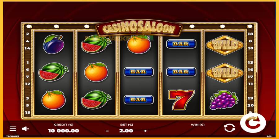 Hrací automat: Casino Saloon s reálnou šancou na výhru