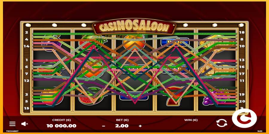 Hrací automat: Casino Saloon s reálnou šancou na výhru