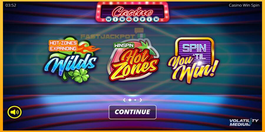 Hrací automat: Casino Win Spin s reálnou šancou na výhru