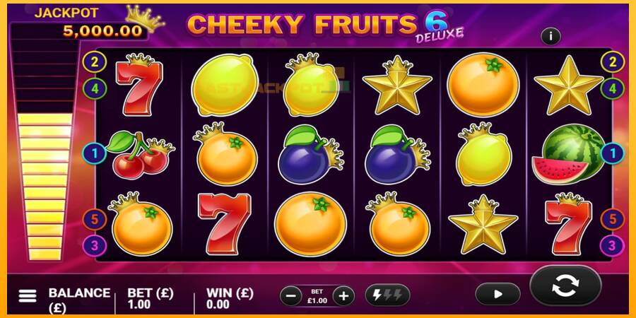 Hrací automat: Cheeky Fruits 6 Deluxe s reálnou šancou na výhru