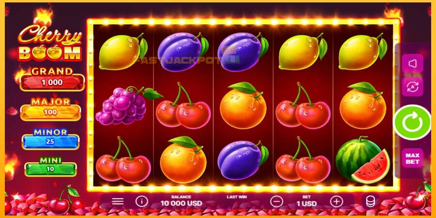 Hrací automat: Cherry Boom s reálnou šancou na výhru