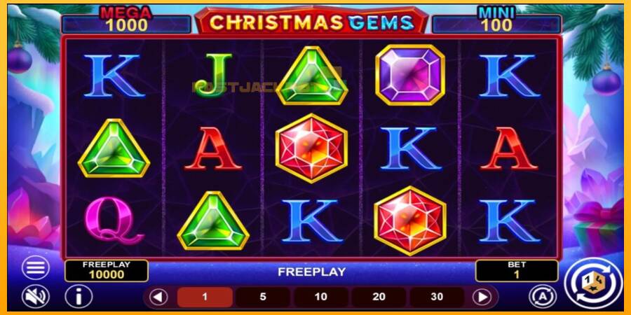 Hrací automat: Christmas Gems Hold & Win s reálnou šancou na výhru