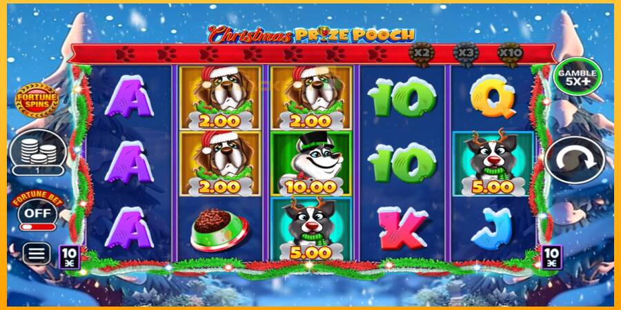 Hrací automat: Christmas Prize Pooch s reálnou šancou na výhru