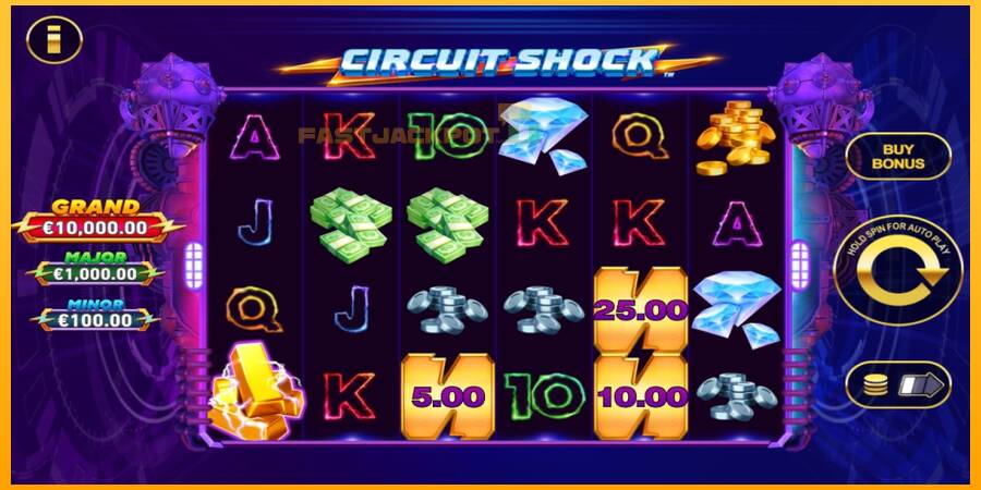 Hrací automat: Circuit Shock s reálnou šancou na výhru