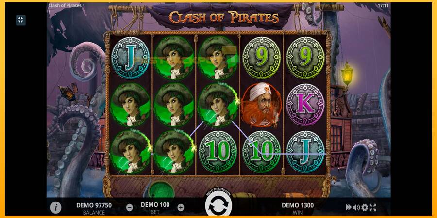 Hrací automat: Clash of Pirates s reálnou šancou na výhru