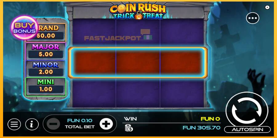 Hrací automat: Coin Rush: Trick o Treat s reálnou šancou na výhru