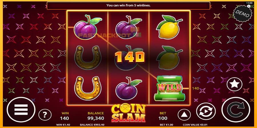 Hrací automat: Coin Slam s reálnou šancou na výhru