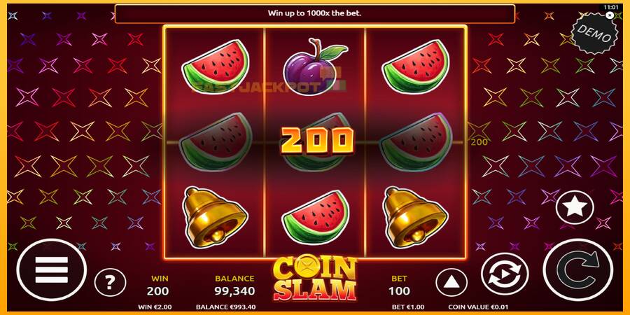 Hrací automat: Coin Slam s reálnou šancou na výhru