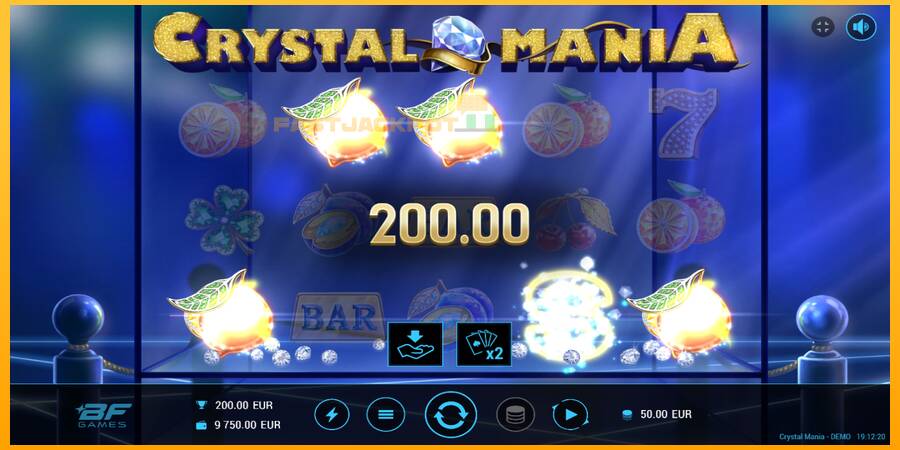 Hrací automat: Crystal Mania s reálnou šancou na výhru