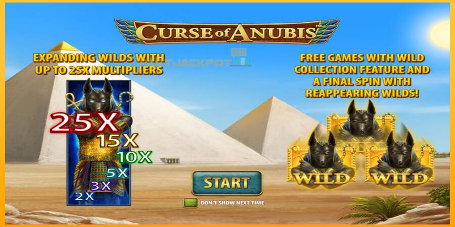 Hrací automat: Curse of Anubis s reálnou šancou na výhru