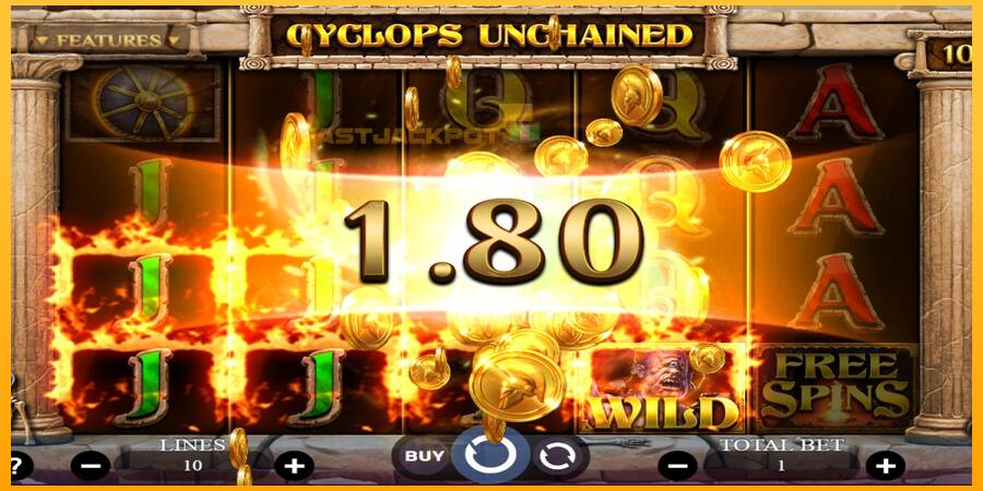 Hrací automat: Cyclops Unchained s reálnou šancou na výhru