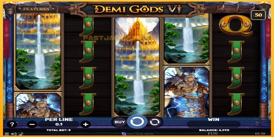 Hrací automat: Demi Gods 6 s reálnou šancou na výhru