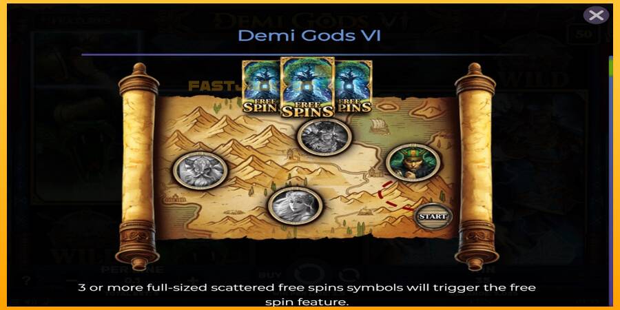 Hrací automat: Demi Gods 6 s reálnou šancou na výhru