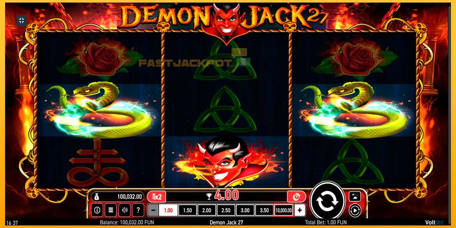 Hrací automat: Demon Jack 27 s reálnou šancou na výhru