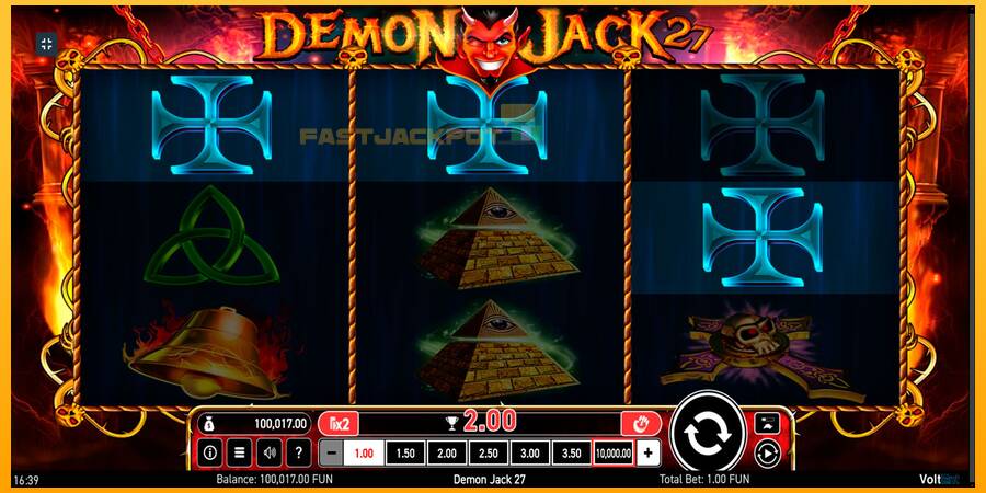 Hrací automat: Demon Jack 27 s reálnou šancou na výhru