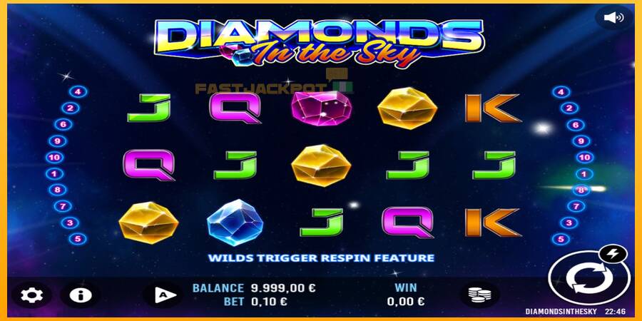 Hrací automat: Diamonds In The Sky s reálnou šancou na výhru