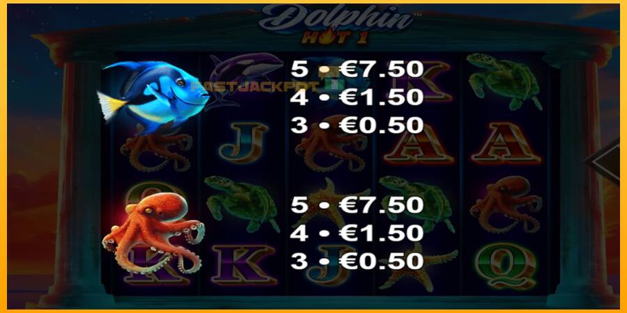 Hrací automat: Dolphin Hot 1 s reálnou šancou na výhru