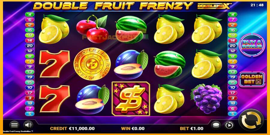 Hrací automat: Double Fruit Frenzy DoubleMax s reálnou šancou na výhru