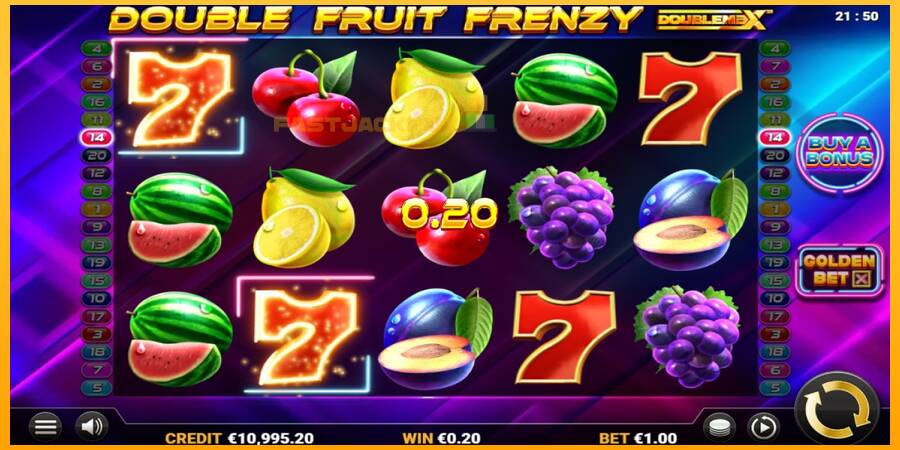 Hrací automat: Double Fruit Frenzy DoubleMax s reálnou šancou na výhru