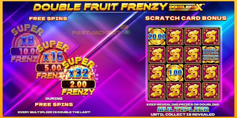 Hrací automat: Double Fruit Frenzy DoubleMax s reálnou šancou na výhru