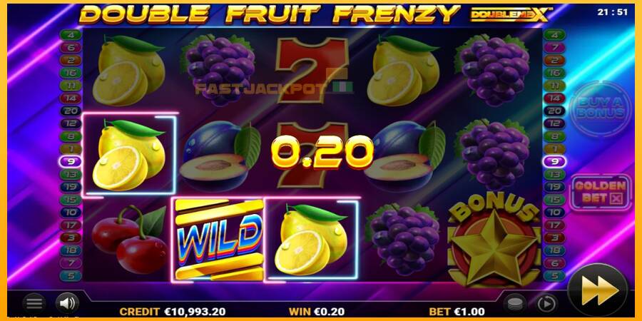 Hrací automat: Double Fruit Frenzy DoubleMax s reálnou šancou na výhru