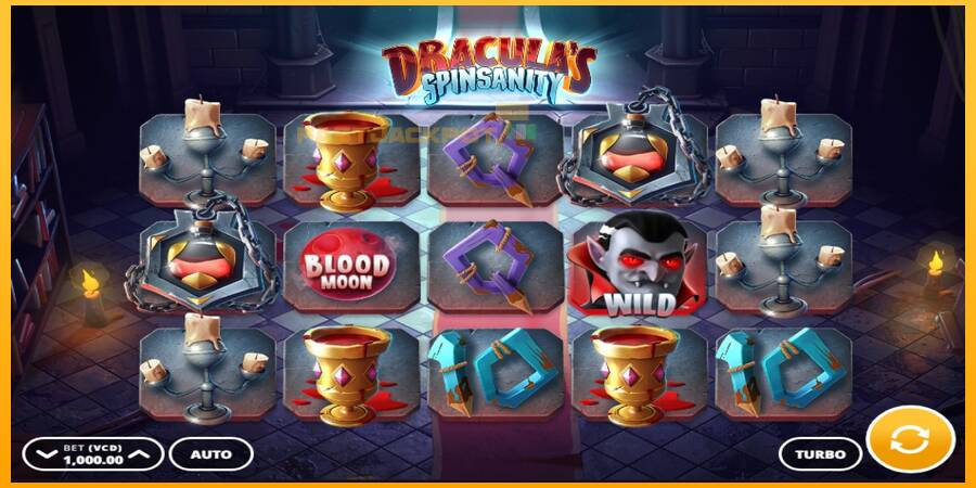 Hrací automat: Draculas Spinsanity s reálnou šancou na výhru