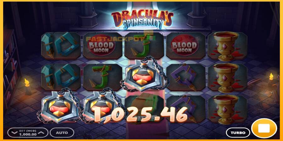 Hrací automat: Draculas Spinsanity s reálnou šancou na výhru