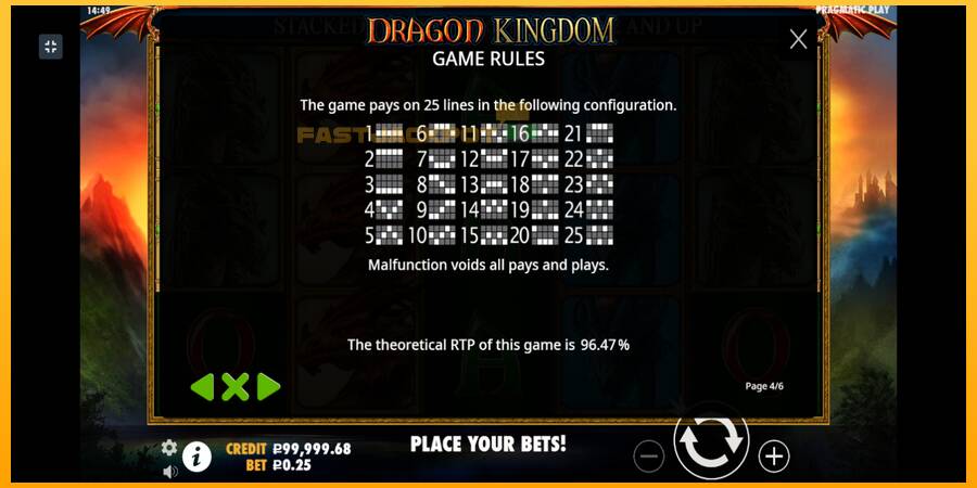 Hrací automat: Dragon Kingdom s reálnou šancou na výhru