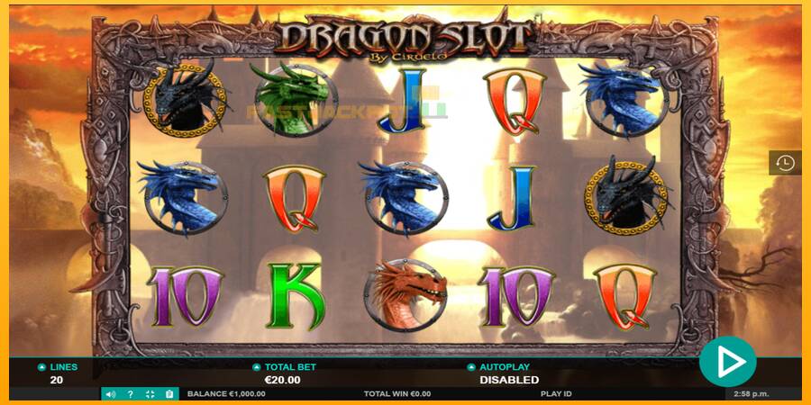 Hrací automat: Dragon Slot s reálnou šancou na výhru