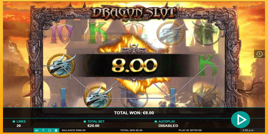 Hrací automat: Dragon Slot s reálnou šancou na výhru