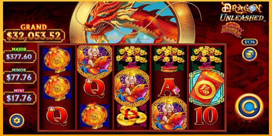 Hrací automat: Dragon Unleashed - Prosperity Packets s reálnou šancou na výhru