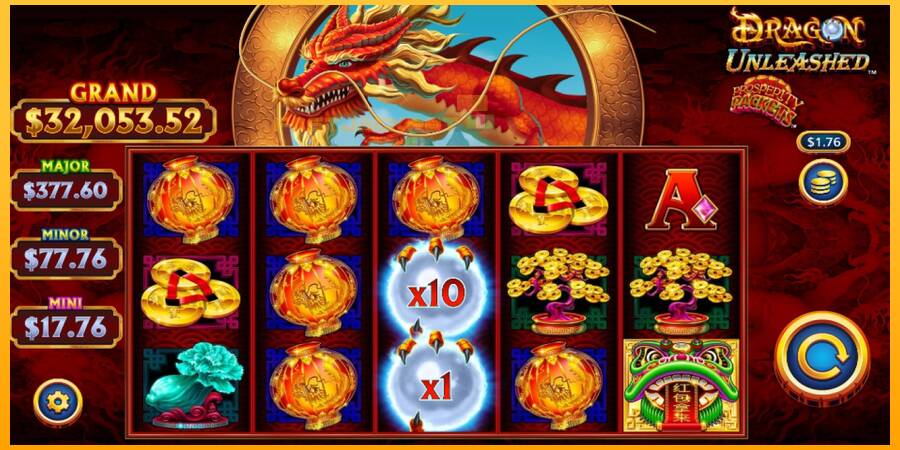 Hrací automat: Dragon Unleashed - Prosperity Packets s reálnou šancou na výhru