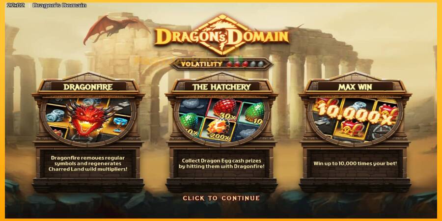 Hrací automat: Dragons Domain s reálnou šancou na výhru