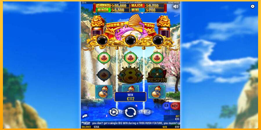 Hrací automat: Dreams of Gold Jackpot s reálnou šancou na výhru