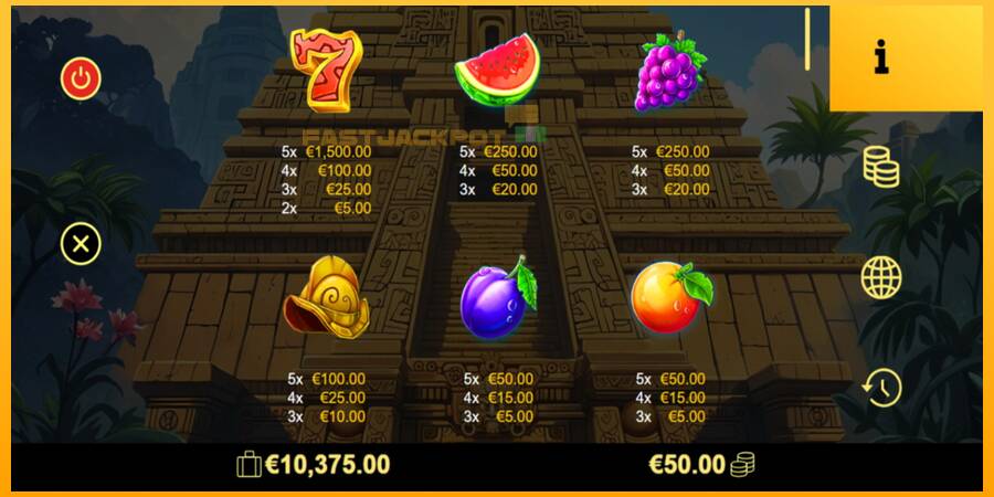 Hrací automat: El Dorado Fruits s reálnou šancou na výhru