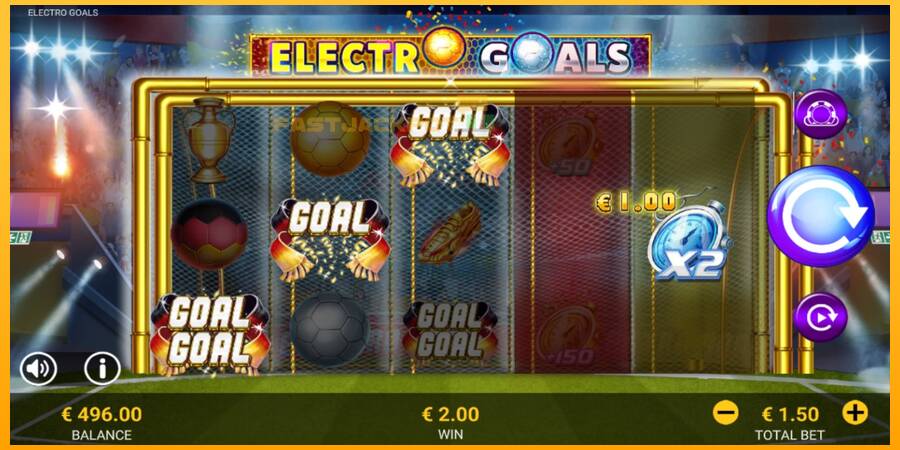 Hrací automat: Electro Goals s reálnou šancou na výhru