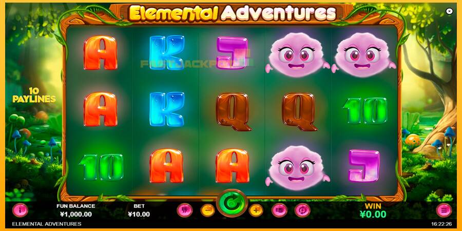 Hrací automat: Elemental Adventures s reálnou šancou na výhru