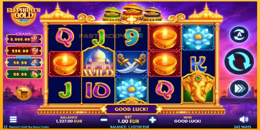 Hrací automat: Elephants Gold Buy Bonus Combo s reálnou šancou na výhru