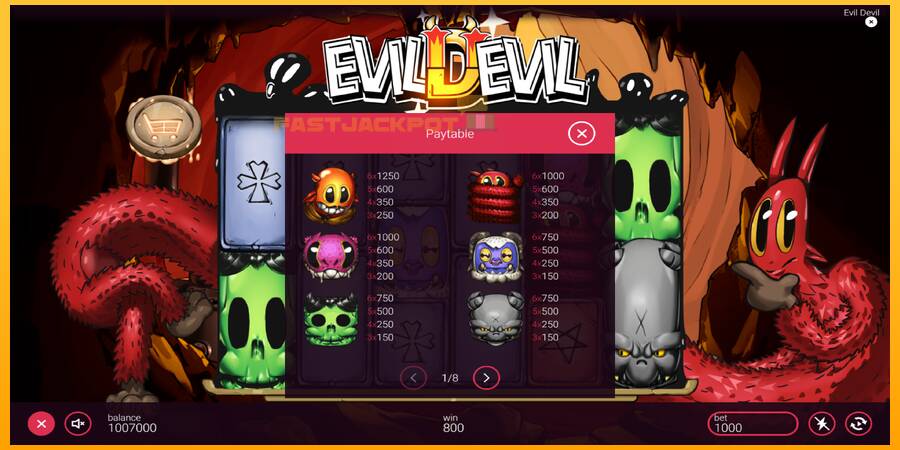 Hrací automat: Evil Devil s reálnou šancou na výhru