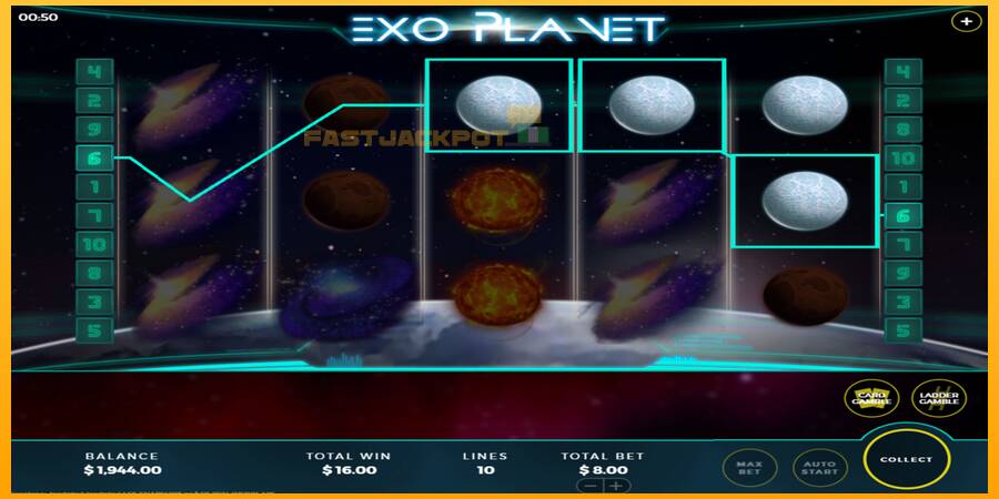 Hrací automat: Exo Planet s reálnou šancou na výhru