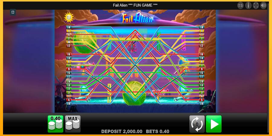 Hrací automat: Fail Alien s reálnou šancou na výhru