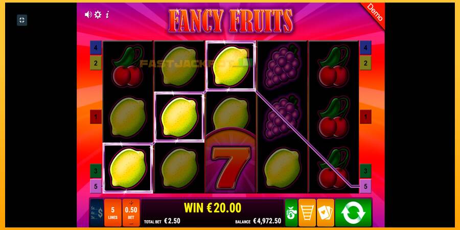 Hrací automat: Fancy Fruits s reálnou šancou na výhru