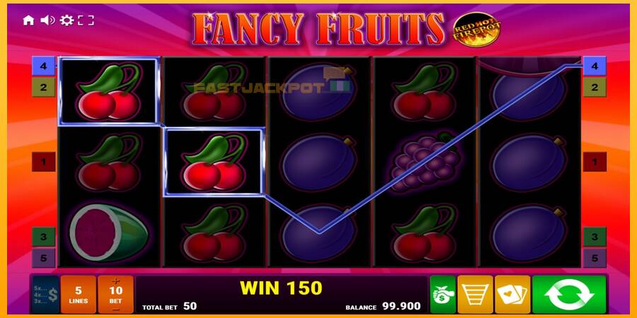 Hrací automat: Fancy Fruits Red Hot Firepot s reálnou šancou na výhru